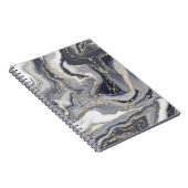 Grijze, witte en goudspiraalfoto notitieboek (Rechterzijde)