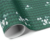 Grijze, witte en rode lelijke kersttrui ontwerp cadeaupapier (Rol Hoek)