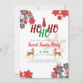 Grijze witte glitter Sparkles Merry Kerstry Custom Kaart (Voorkant)