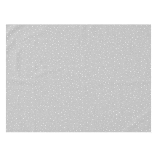 Grijze witte kerst tafelkleed (Voorkant (Horizontaal))