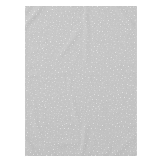 Grijze witte kerst tafelkleed (Voorkant)