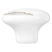 Grijze witte marmer Agate Geraffineerde glitter Keramische Knop (Zijkant)