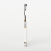 Grijze witte marmer Agate Geraffineerde glitter Samsung Galaxy Hoesje (Linkerkant)