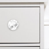 Grijze witte marmer Agate Silver Glitter Keramische Knop