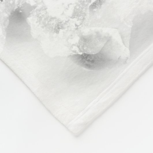Grijze witte marmer Agate Simple Silver Glitter Fleece Deken (Hoek)