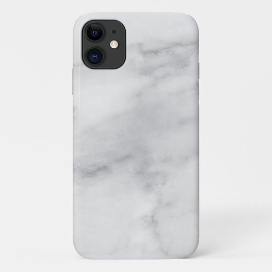 grijze witte marmer Hoesje-Mate Barely Daar Case-Mate iPhone Case (Achterkant)