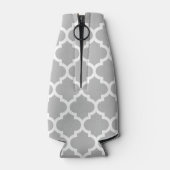 Grijze witte Marokkaan #5 Dk Grijs 3 Initiaal Mono Flesjeskoeler (Achterkant)