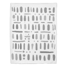 Grijze witte minimalistische vrijhand gepatterd