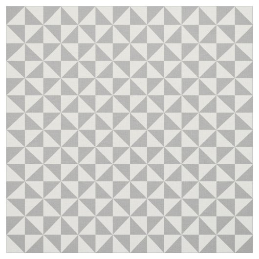 Grijze witte moderne driehoekspatroon stof (Swatch)