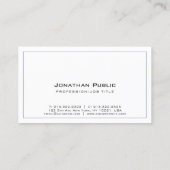 Grijze witte, moderne en elegante professionele vl visitekaartje (Achterkant)