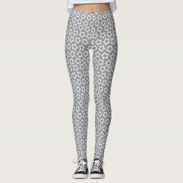 Grijze witte Pentagon figuur Leggings