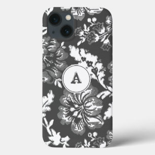  grijze witte platte plaat met monogram Case-Mate iPhone case