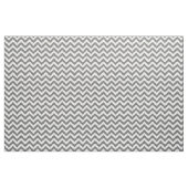 Grijze witte rendy Chevron Pattern Fabric Stof (Fat Quarter)