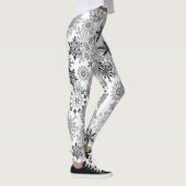 Grijze witte sneeuwvlokken leggings Kerstmis (Rechts)