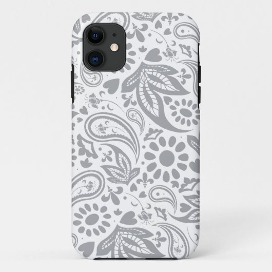 Grijze witte stijlvolle Boho gepatterd Case-Mate iPhone Case (Achterkant)