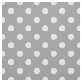 Grijze witte stippen patroon stof