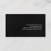 Grijze witte streep Visitekaartje (Achterkant)
