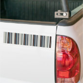 Grijze witte strepen bumpersticker (Op Truck)