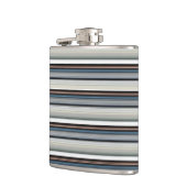 Grijze witte strepen heupfles (Links)