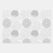 Grijze witte strepen inpakpapier vel (Voorkant 3)