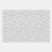 Grijze witte strepen inpakpapier vel (Voorkant 2)