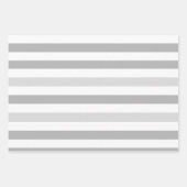 Grijze witte strepen inpakpapier vel (Voorkant)