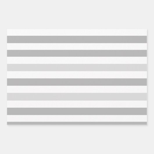 Grijze witte strepen inpakpapier vel (Voorkant)