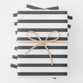 Grijze witte strepen inpakpapier vel (In situ)