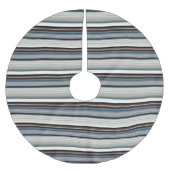 Grijze witte strepen kerstboom rok (Voorkant)