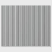 Grijze witte strepen Patronen Afstuderen Birthdays Cadeaupapier (Vlak)