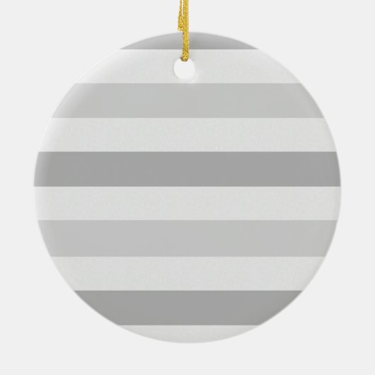 Grijze witte strepen schitteren keramisch ornament (Achterkant)