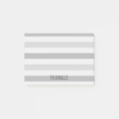 Grijze witte strepen, speciaal aangepast post-it® notes (Voorkant)