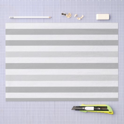 Grijze witte strepen tissuepapier (Craft)