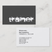 Grijze witte Visitekaartje voor professionele spor (Voorkant / Achterkant)