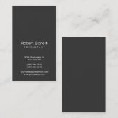 Grijze witte vlek Moderne Consultant Visitekaartje (Voorkant / Achterkant)