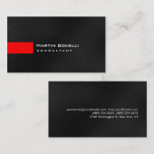 Grijze witte zwarte streep Visitekaartje (Voorkant / Achterkant)