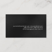 Grijze witte zwarte streep Visitekaartje (Achterkant)