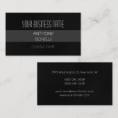 Grijze witte zwarte Visitekaartje (Voorkant / Achterkant)
