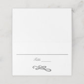 Grijze witte zwijn Vloeiend Eenvoudig Traditioneel Plaatskaartje (Buitenkant ongevouwen)