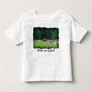 Grijze Wolf & Alaskan Forest Wildlife Art T-shirt