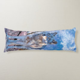 Grijze Wolf "ANTWOORD DE VRAAG" Lichaamskussen