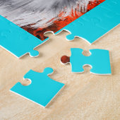 Grijze Wolf Art Legpuzzel (Zijkant)