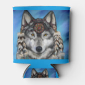 Grijze Wolf Blikjeskoeler (Voorkant)