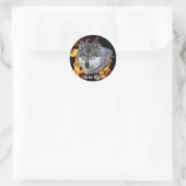 GRIJZE WOLF & BOSBRAND Wildlife Supporter Ronde Sticker (Tas)