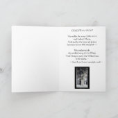 GRIJZE WOLF & BOSSEN Kunst & Poëzie Groet-Kaarten Bedankkaart (Binnen)