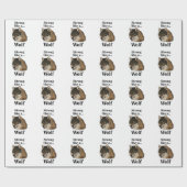 Grijze Wolf Cadeaupapier (Vlak)