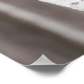 Grijze Wolf (Canis lupus) achter de boom Poster (Hoek)