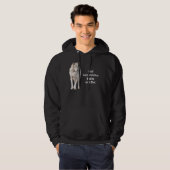 Grijze Wolf Conservation Wildlife Art Hoodie (Voorkant volledig)