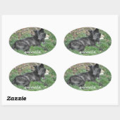 GRIJZE WOLF CUB Wildlife Supporter Stickers (Vel)