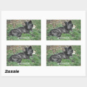 GRIJZE WOLF CUB Wildlife Supporter Stickers (Vel)